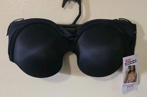 Maidenform A Little Pick Me Up Strapless Underwire Bra 34B Black SN6990 New! - Picture 1 of 11