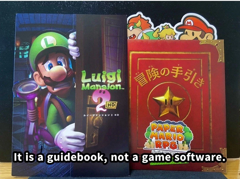 Guide book Nintendo Switch Luigi Mansion 2 & Paper Mario RPG lot Japan - Image 1 of 4