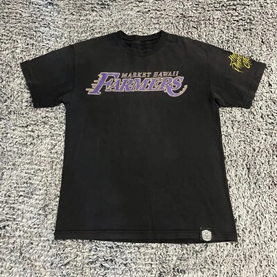 Camisa Farmers Market Hawaii Adulto Mediana Negra Púrpura FM Lakers Baloncesto Para Hombres Foto 1 de 4
