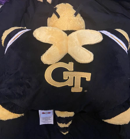 Georgia Tech University 18" NCAA Mascot Pillow Pets Yellow Jacket Cover