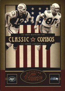 2005 Donruss Classics Classic Combos Bronze Card #11 Don Maynard/Largent /500