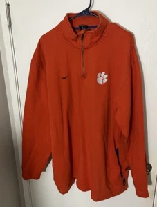 Nike Clemson Tigers Pullover Herren XXL Orange 1/4 Zip Langarm Pulli Erwachsene - Bild 1 von 4