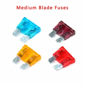 Fusibles de hoja estándar media fusible de xenón 5A/10A/15A/40A fusible de auto motocicleta - Imagen 1 de 5