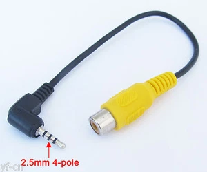 Cable de video convertidor GPS AV-in 6 piezas adaptador estéreo macho a RCA hembra - Imagen 1 de 4