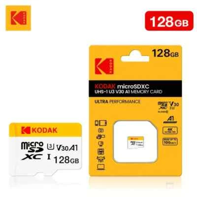 KODAK Ultra Performance MicroSDXC UHS-U3 V30 A1 Memory Card 128 GB UK SELLER - Image 1 of 3