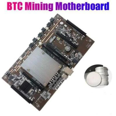 HOT-BTC Mining Motherboard BTC79X5 V1.0 LGA 2011 DDR3 Supports 32G 60mm Pitch Su - Image 1 of 3