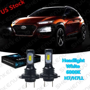 Para Hyundai Kona 2018-2020 - 2 piezas xenón blanco LED faros bombillas de haz bajo 6000 k - Imagen 1 de 11