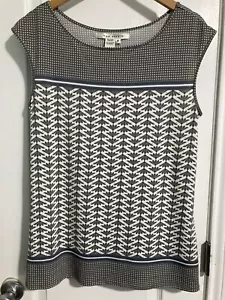 Max Studio Women's Size M Tank Top Sleeveless Crew Neck Straight Hem - Picture 1 of 6