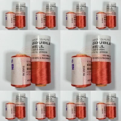 10X Double Bell Viscose Rayon Thread Embroidery Color  Darkcopper Shade No.127 - Image 1 of 3