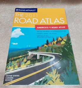 Rand McNally 2011 Road Atlas United States Canada Mexico Maps Attractions Trips - Picture 1 of 4