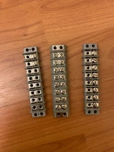 USED 3 MARCO Terminal Block 8 Position  3 5/8" x 7/8" - Picture 1 of 2