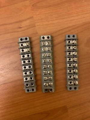 USED 3 MARCO Terminal Block 8 Position  3 5/8" x 7/8" - Image 1 of 2