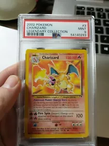 Pokemon Charizard 3/110 Legendary Collection Set Non Holo Rare PSA 9 MINT - Picture 1 of 3