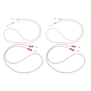 4 Pcs Imitation Pearl Glasses Chain Miss Beaded Sunglasses for Women - Picture 1 of 12