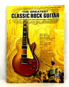 The Greatest CLASSIC ROCK GUITAR Authentic Tab Edition Sheet Music 39 Song Book - Picture 1 of 12