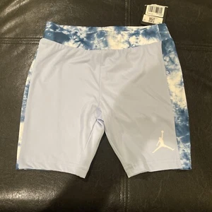 Nike Girls Small Light Marine Shorts - Picture 1 of 8