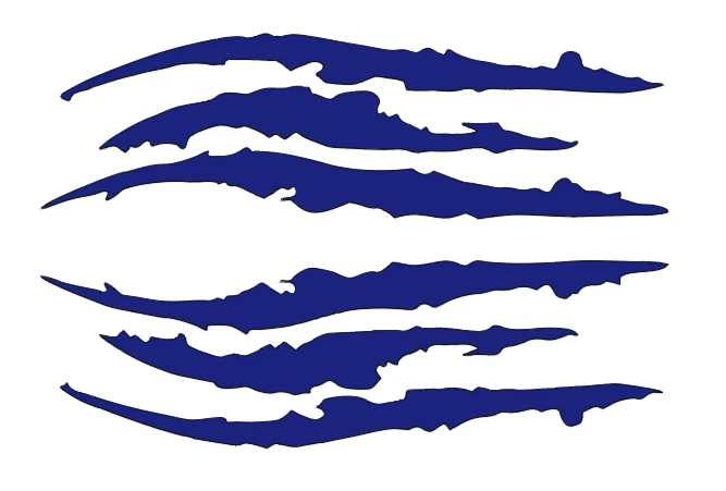 Claw  Scratch  Jurassic  2 Piece  Die-Cut Decal Sticker NEW - Image 1 of 1