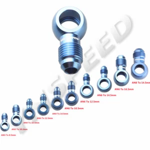 Adaptador de montaje de perno Banjo de aluminio AN3 a 8,5 mm 10,2 mm AN4 AN6 a 10,5 mm 12,5 mm - Imagen 1 de 13