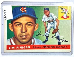 1955 Topps Baseball #14 Jim Finigan Kansas City Athletics VintageCD047 - Picture 1 of 2