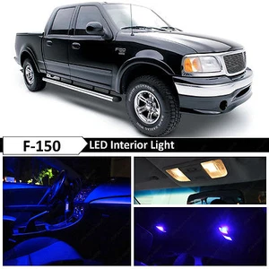16x Kit de equipamiento de luces LED interiores azules para Ford F150 F-150 1997-2003 - Imagen 1 de 12