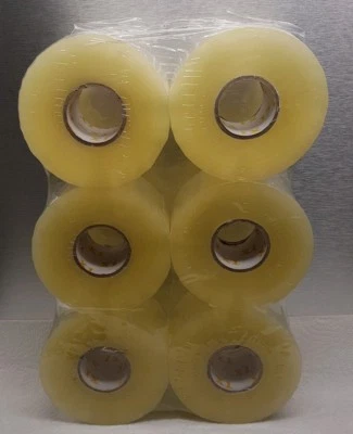 KITE 48mmx150m Quality Clear Packaging tape long 6 Rolls Sellotape Envirotape 2" inch