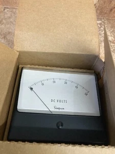 Vintage Simpson DC AMP Meter 1329 0-2 DC amp AMPS New in Box Old Stock. - Picture 1 of 5