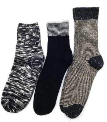 $34 Bloomingdale'S Novo Pacote com 3 Pares de Meias de Tornozelo Preto Branco Marrom Sapato 6-12 - Imagem 1 de 2