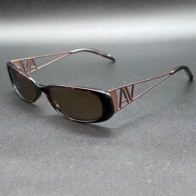 Gafas de sol Adrienne Vittadini AV5030S elegantes marrón tort 54-18-135 usadas Foto 1 de 4