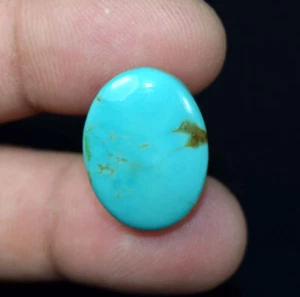 20.00 Cts. 100% Natural Sleeping Beauty Arizona Turquoise Oval Cabochon Gemstone - Picture 1 of 3