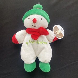 Child of Mine My First Christmas Rattle Plush White Snowman Carter's - Picture 1 of 6