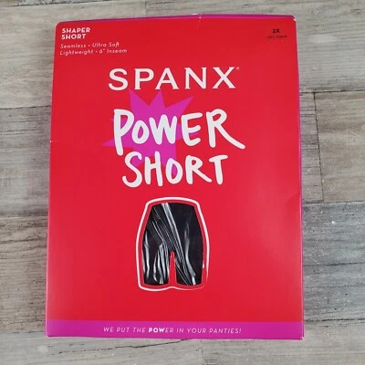 Shorts modelador preto Spanx Power tamanho 2X 2744  - Imagem 1 de 4