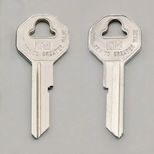 2 1953 thru 1966 Chevrolet Corvette Ignition GM Key Blanks Octagon - Image 1 of 1