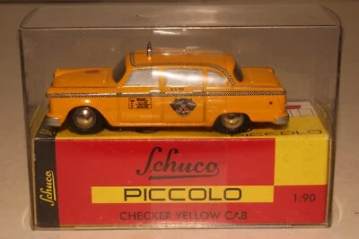 Taxi a cuadros Schuco Piccolo cabina amarilla Foto 1 de 4