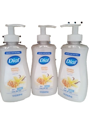 Paquete de 3 jabones de manos esfera aroma vainilla/miel. Botellas de 7,5 oz Foto 1 de 3