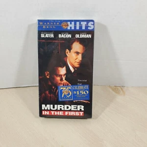 Murder in the First (VHS,1995) Christian Slater Kevin Bacon Gary Oldman New WB - Picture 1 of 5