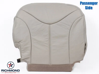 2001 GMC Yukon XL 1500 SLT - Capa de assento de couro genuína inferior lateral do passageiro TAN - Imagem 1 de 4