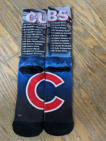 Chicago Cubs 2016 World Series Champions Socks Boys Medium New w/o Package Cover