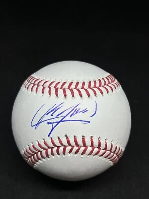 TEXAS RANGERS AROLDIS CHAPMAN SIGNED BASEBALL JSA COA AUTHENTIC AUTOGRAPH MLB - Image 1 of 2