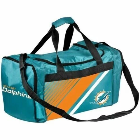 Miami Dolphins NFL Gym Travel Luggage Duffel Bag Cover