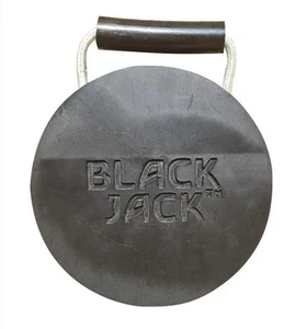 Black Jack Trailer Jack Foot Pad Black - Picture 1 of 1