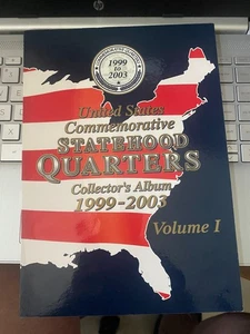 1999-2008 United States Quarters Complete 2 Album Set 50 Coin Collection - Picture 1 of 11