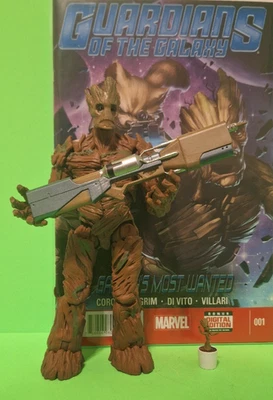 Marvel Legends GROOT & BABY GROOT * 定制 * + 漫画银河守护者 # 001 — 第 1/4 张图片