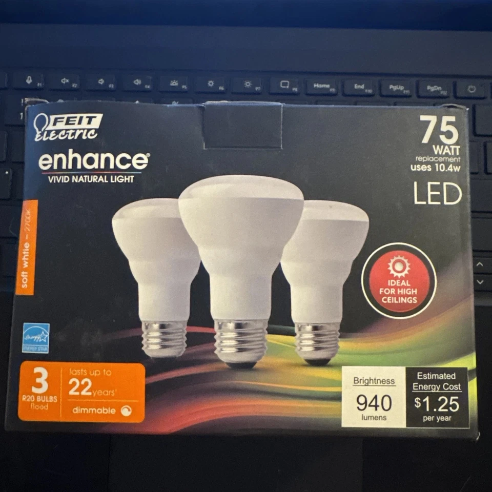 Feit Electric 42563 - R20DM75/927CA/3 (3-PACK) R20 Flood LED Light Bulb - Image 1 of 1