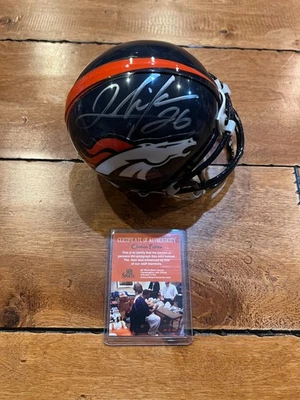 CLINTON PORTIS Signed AUTO Denver Broncos Mini Helmet COA - Image 1 of 4