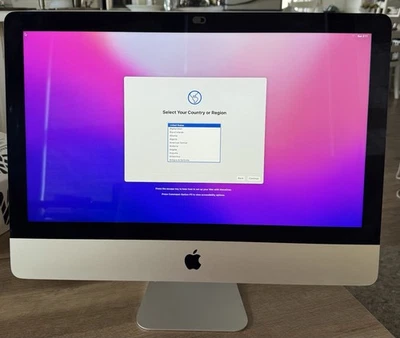 Late 2015 Apple iMac A1418 21.5" LED i5 1.6GHz CPU 8GB RAM 1TB HDD Monterey - Image 1 of 4