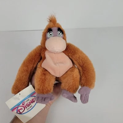 Mini Bolsa de Frijoles King Louie 8" Libro de la Selva Disney Store Nuevo con Etiquetas Foto 1 de 4
