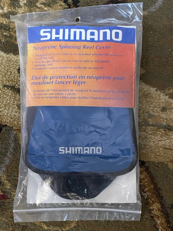 SHIMANO ANSC850 NEOPRENE SPINNING REEL COVER -LARGE- BLUE-FISHING - Image 1 of 2