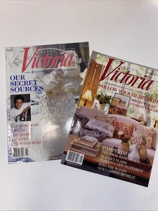 OUR SECRET SOURCES August & September 2000 VICTORIA Magazine LINENS / ANTIQUES - Picture 1 of 7