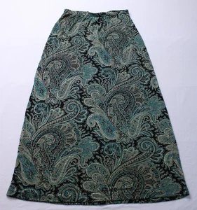 Coldwater Creek Women's Elastic Waist Paisley Print Skirt WR4 Multicolor Small  - Picture 1 of 3