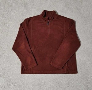 Jos. a. Bank Classic Collection Brown Men's Size Large Fleece Zip Up Jacket  - Picture 1 of 7